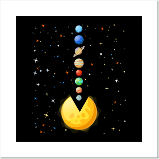 Funny Solar System - Astronauts Space Video Games Posters and Art